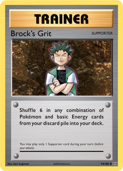 Brock's Grit - XY - Evolutions - Uncommon - 74