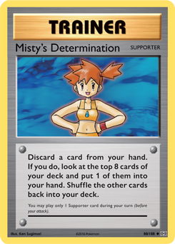 Misty's Determination - XY - Evolutions - Uncommon - 80