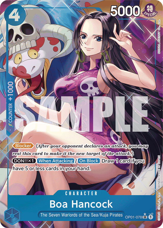 Boa Hancock (OP01-078) (Alternate Art) - Premium Booster -The Best- - SR - OP01-078