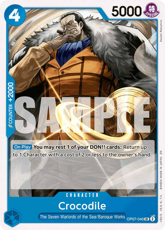 Crocodile - OP07-040 (Reprint) - Premium Booster -The Best- Vol. 2 - UC - OP07-040