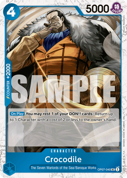 Crocodile - OP07-040 (Pirate Foil) - Premium Booster -The Best- Vol. 2 - UC - OP07-040