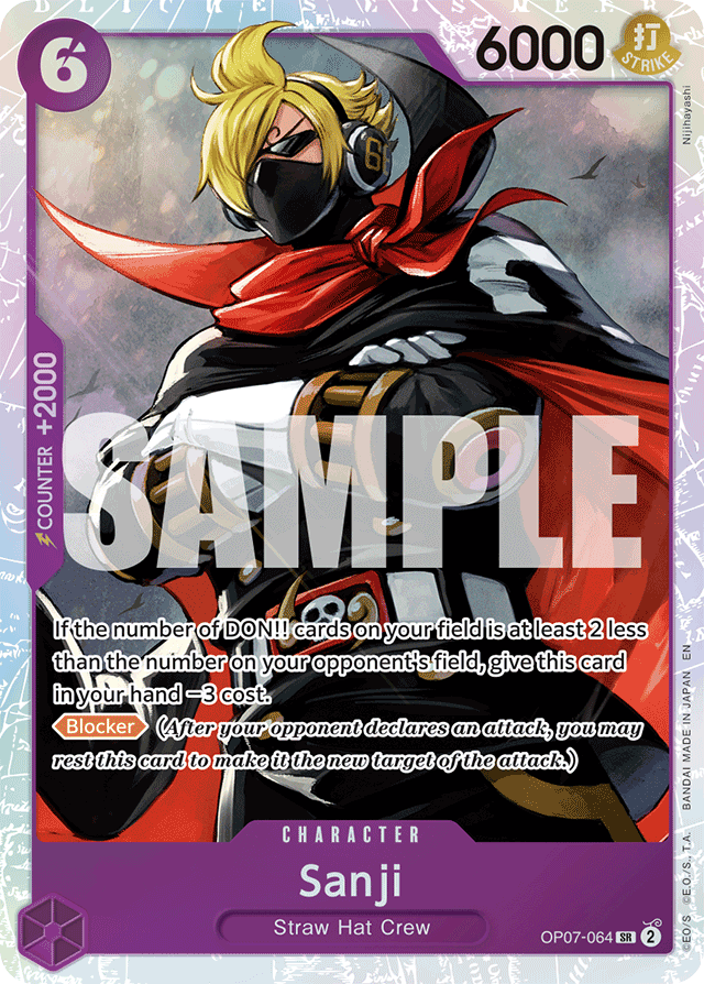 Sanji (Reprint) - Premium Booster -The Best- Vol. 2 - SR - OP07-064