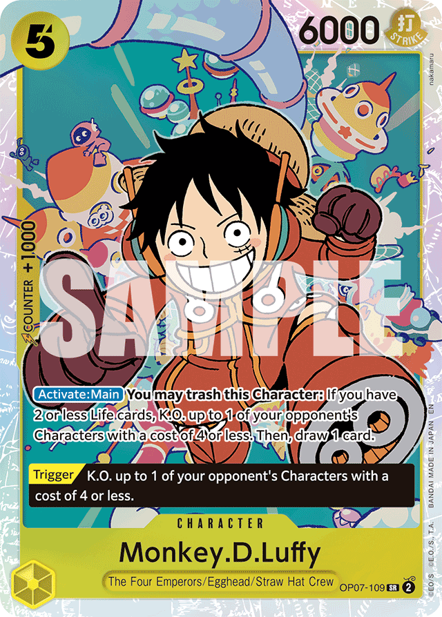 Monkey.D.Luffy - OP07-109 (Reprint) - Premium Booster -The Best- Vol. 2 - SR - OP07-109