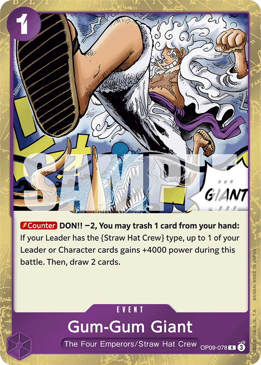 Gum-Gum Giant - Emperors in the New World - R - OP09-078