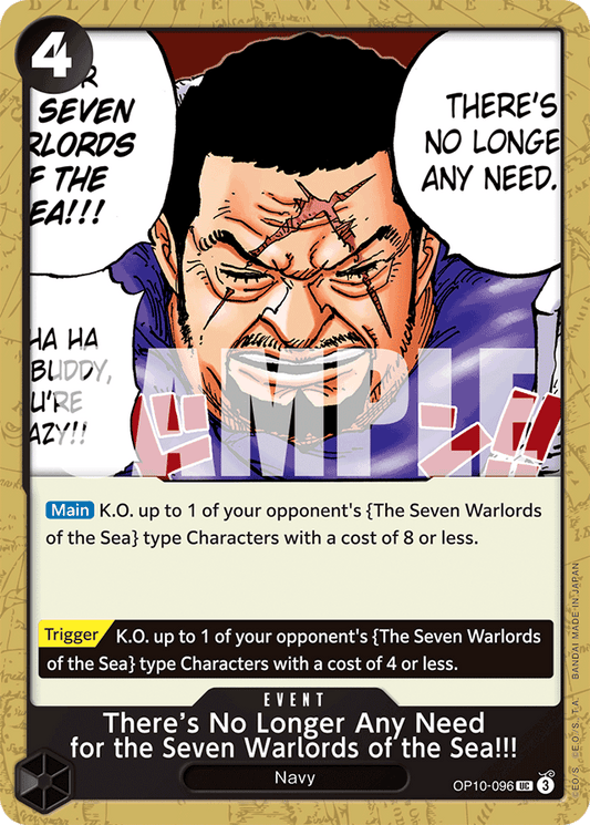 There's No Longer Any Need for the Seven Warlords of the Sea!!! - Royal Blood - UC - OP10-096