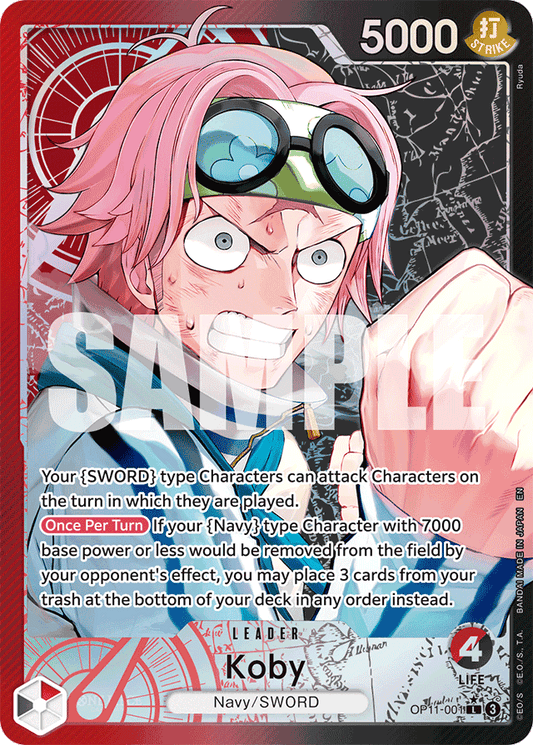 Koby (001) (Alternate Art) - A Fist of Divine Speed - L - OP11-001