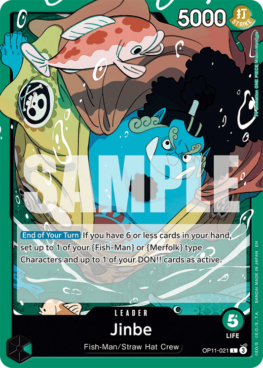 Jinbe (021) - A Fist of Divine Speed - L - OP11-021