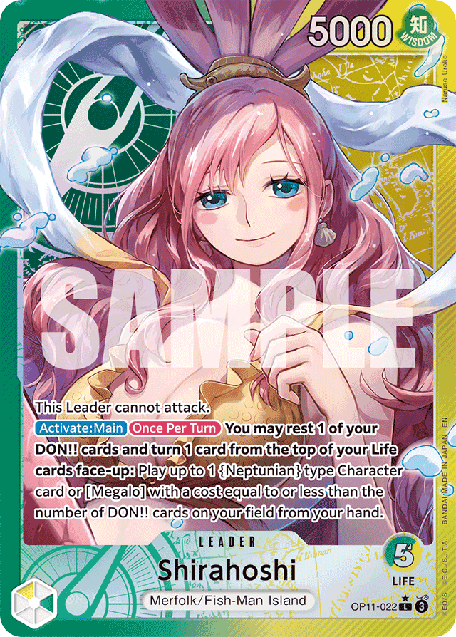 Shirahoshi (022) (Alternate Art) - A Fist of Divine Speed - L - OP11-022
