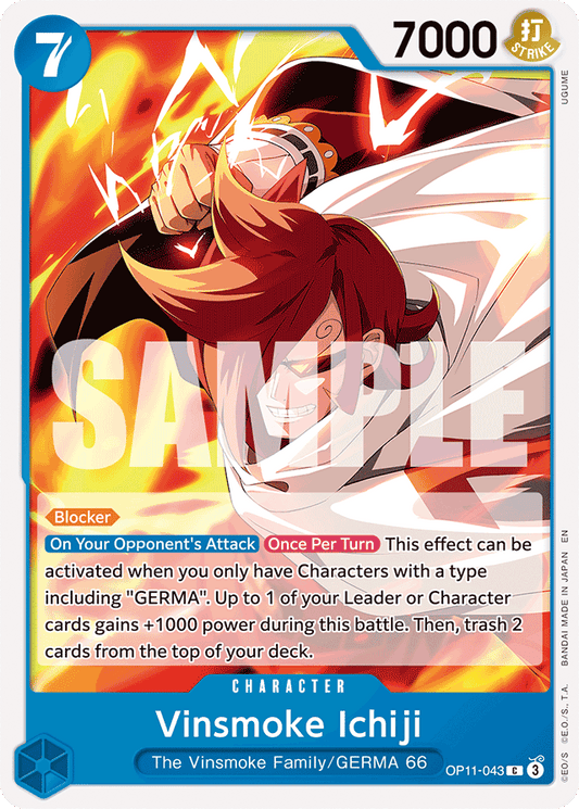 Vinsmoke Ichiji - A Fist of Divine Speed - C - OP11-043