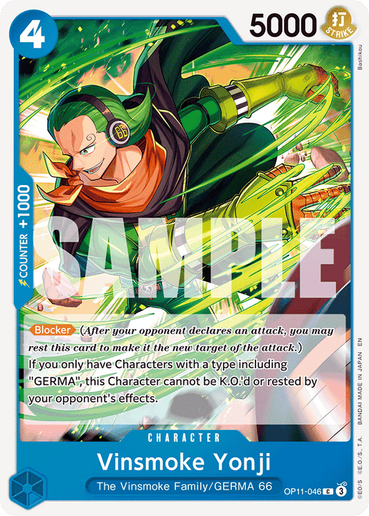 Vinsmoke Yonji - A Fist of Divine Speed - C - OP11-046