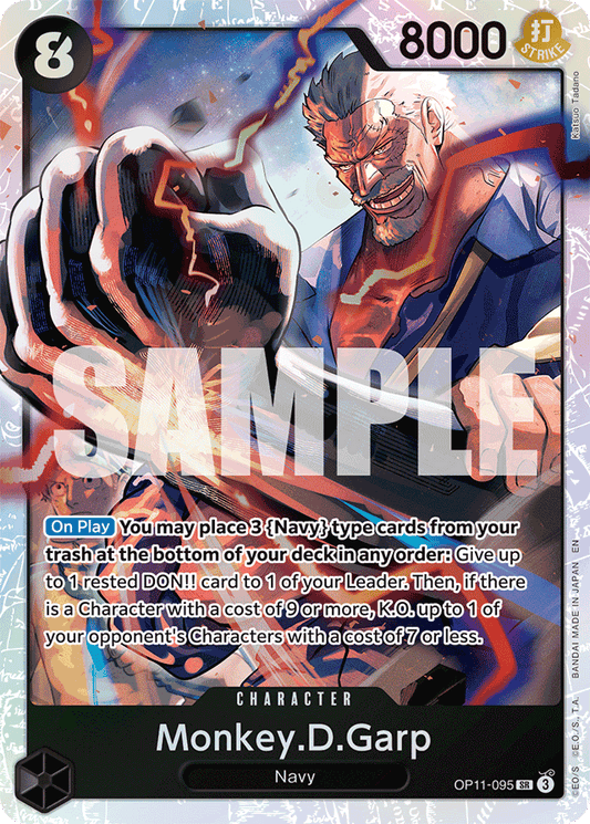 Monkey.D.Garp - A Fist of Divine Speed - SR - OP11-095