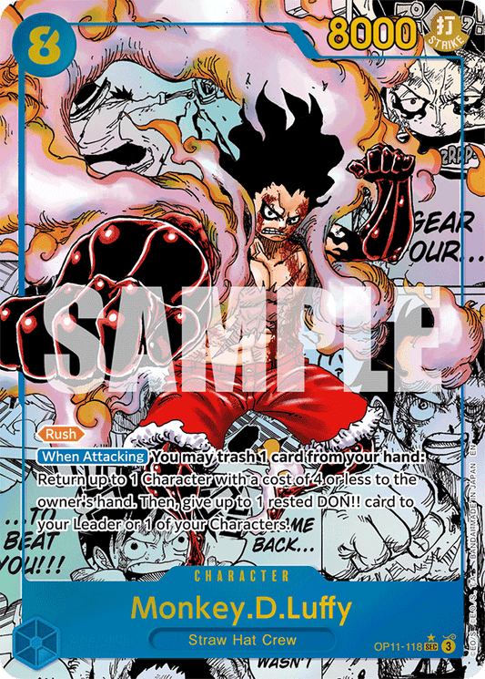 Monkey.D.Luffy (118) (Manga) - A Fist of Divine Speed - SEC - OP11-118