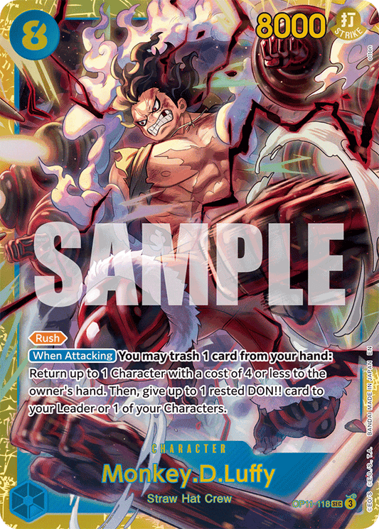 Monkey.D.Luffy (118) - A Fist of Divine Speed - SEC - OP11-118