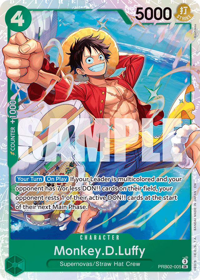 Monkey.D.Luffy - PRB02-005 - Premium Booster -The Best- Vol. 2 - SR ...