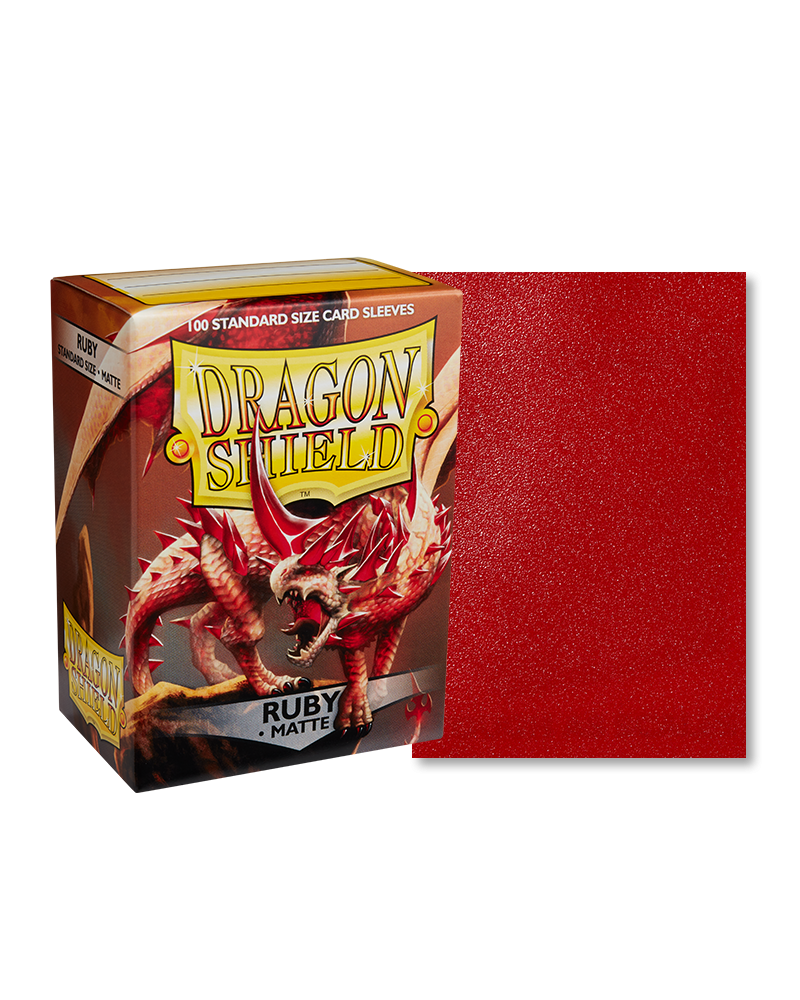 Dragon Shield Ruby - Matte Sleeves -  Standard