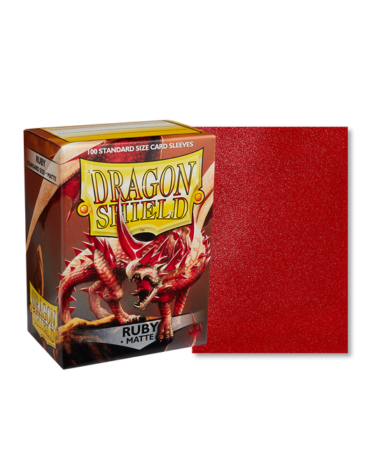 Dragon Shield Ruby - Matte Sleeves -  Standard