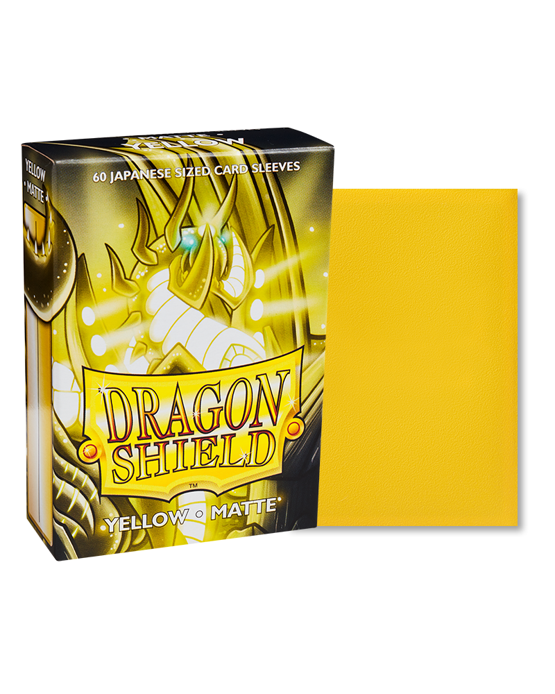 Dragon Shield Yellow - Matte Sleeves - Japanese Size