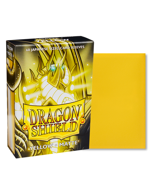 Dragon Shield Yellow - Matte Sleeves - Japanese Size