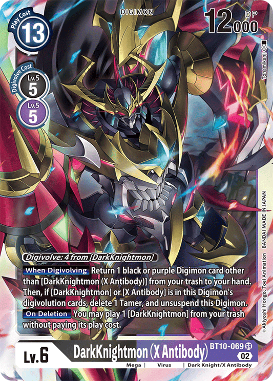 DarkKnightmon (X Antibody) - Xros Encounter - Super Rare - BT10-069 SR