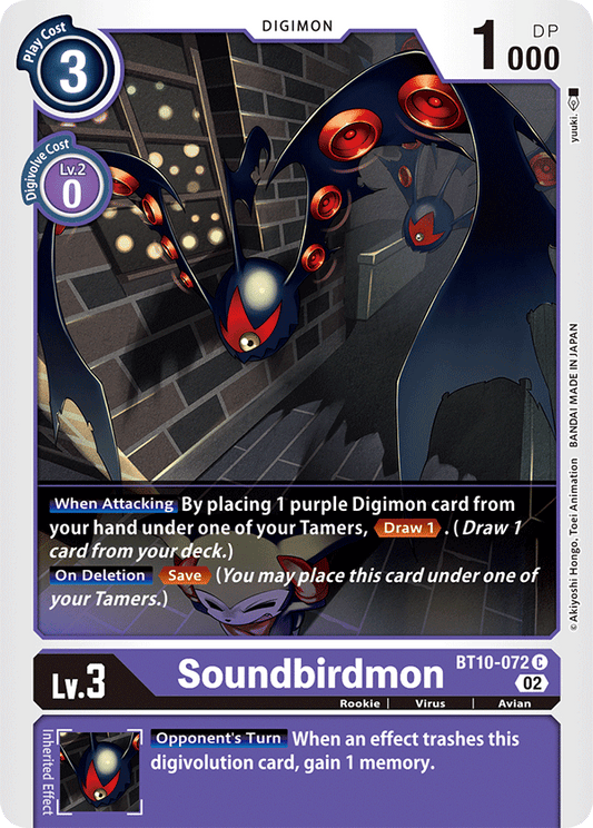 Soundbirdmon - Xros Encounter - Common - BT10-072 C