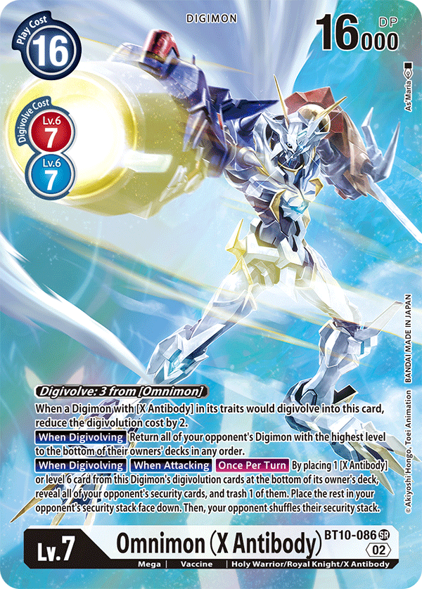 Omnimon (X Antibody) (Alternate Art) - Xros Encounter - Super Rare - BT10-086 SR