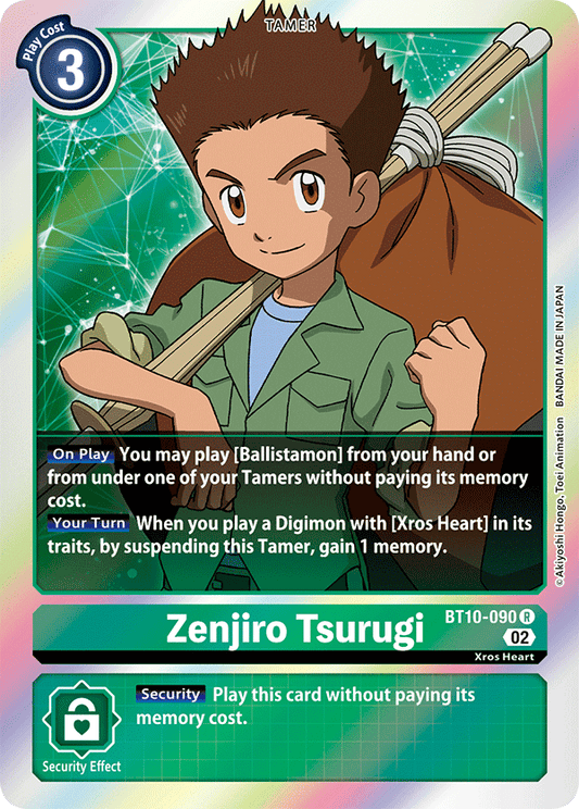 Zenjiro Tsurugi - Xros Encounter - Rare - BT10-090 R