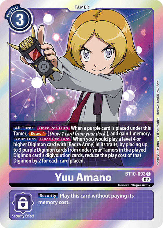 Yuu Amano - Xros Encounter - Rare - BT10-093 R