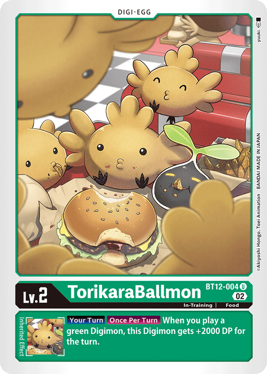 TorikaraBallmon - Across Time - Uncommon - BT12-004 U