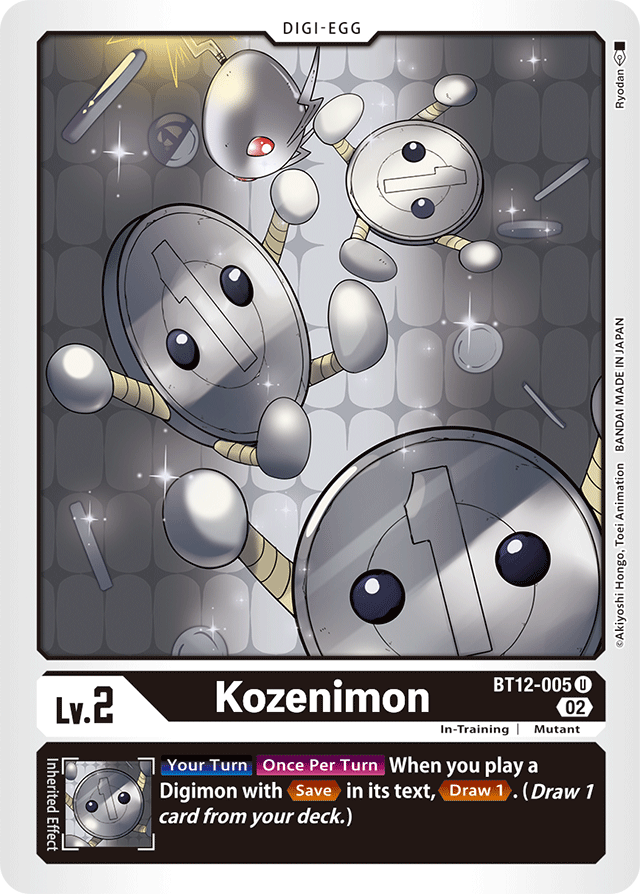 Kozenimon - Across Time - Uncommon - BT12-005 U