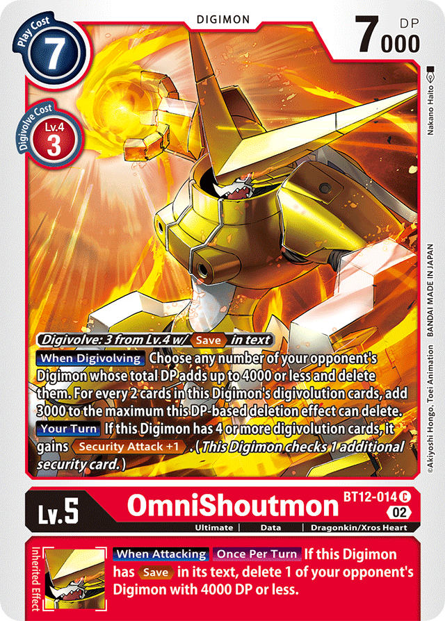 OmniShoutmon - Across Time - Common - BT12-014 C