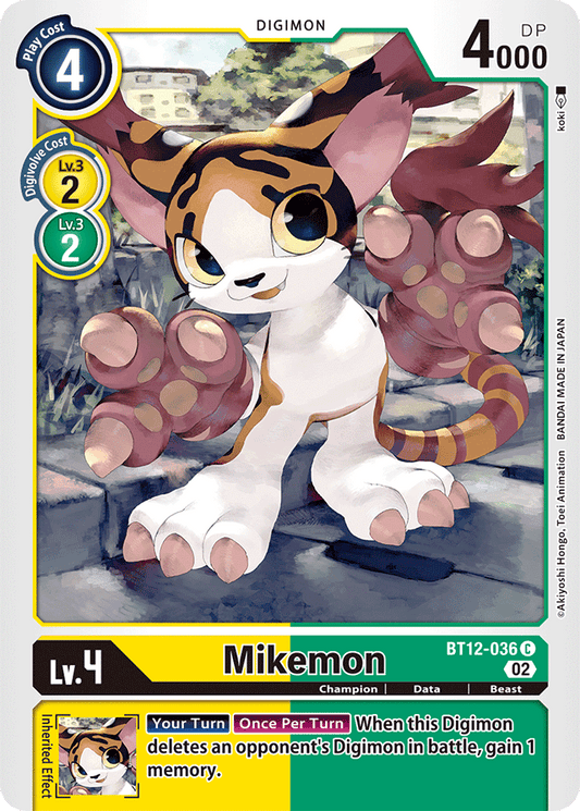 Mikemon - Across Time - Common - BT12-036 C