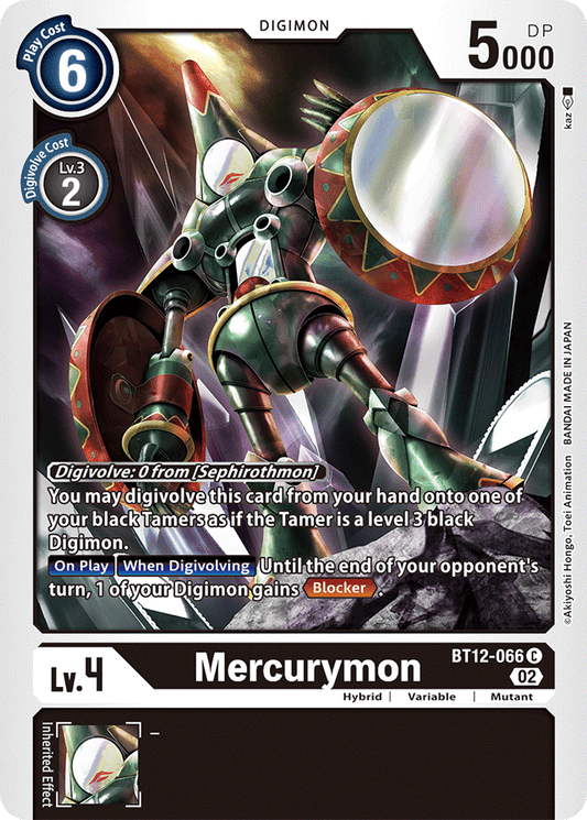 Mercurymon - Across Time - Common - BT12-066 C