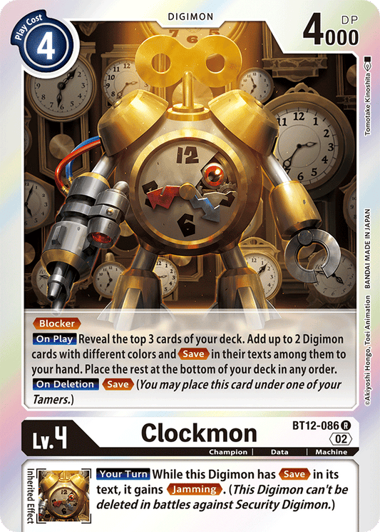 Clockmon - Across Time - Rare - BT12-086 R