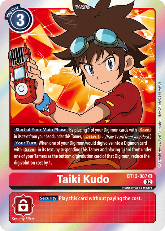 Taiki Kudo - Across Time - Rare - BT12-087 R