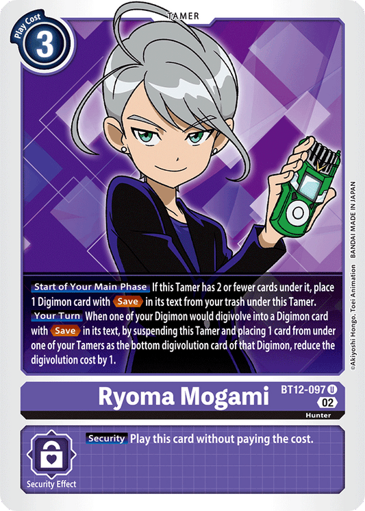 Ryoma Mogami - Across Time - Uncommon - BT12-097 U