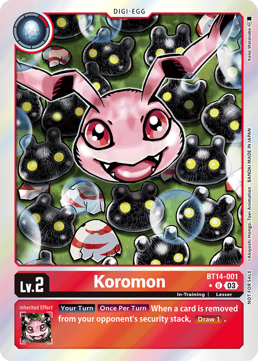 Koromon (Blast Ace Box Promotion Pack) - Blast Ace - Uncommon - BT14-001 U