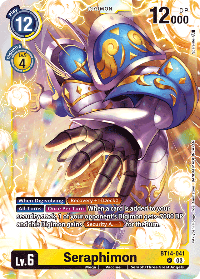 Seraphimon - Blast Ace - Rare - BT14-041 R