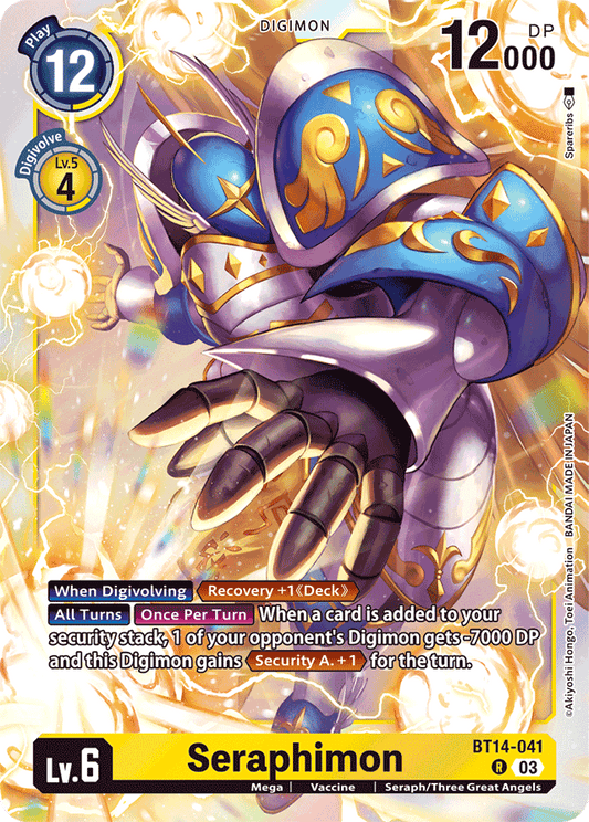 Seraphimon - Blast Ace - Rare - BT14-041 R