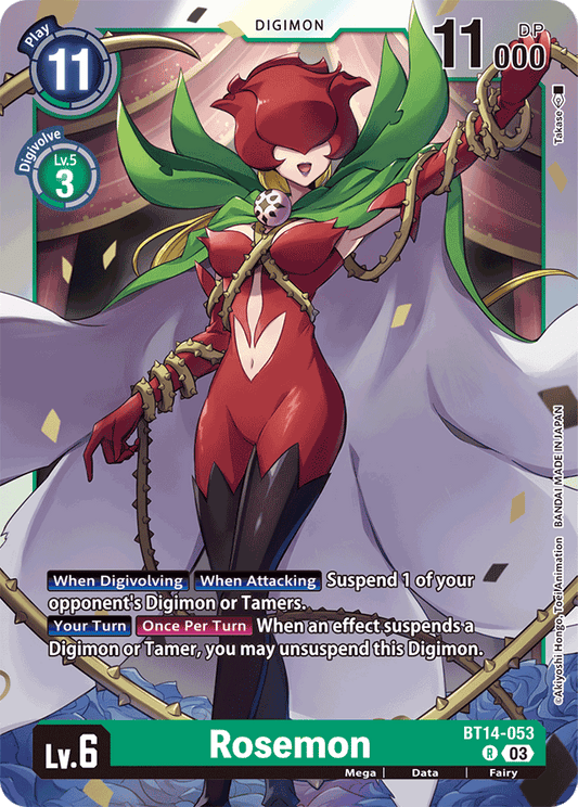 Rosemon - Blast Ace - Rare - BT14-053 R