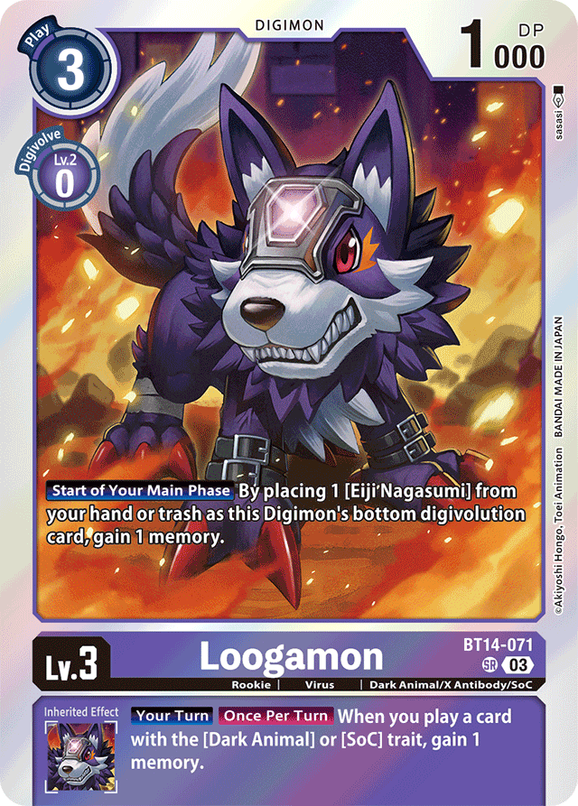 Loogamon - Blast Ace - Super Rare - BT14-071 SR