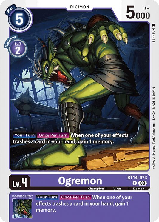 Ogremon - Blast Ace - Common - BT14-073 C
