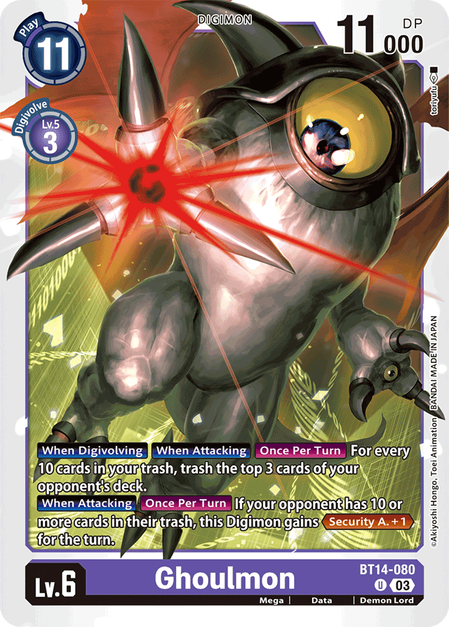 Ghoulmon - Blast Ace - Uncommon - BT14-080 U