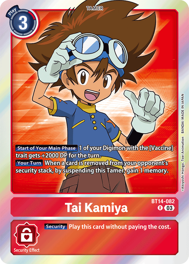 Tai Kamiya - Blast Ace - Rare - BT14-082 R