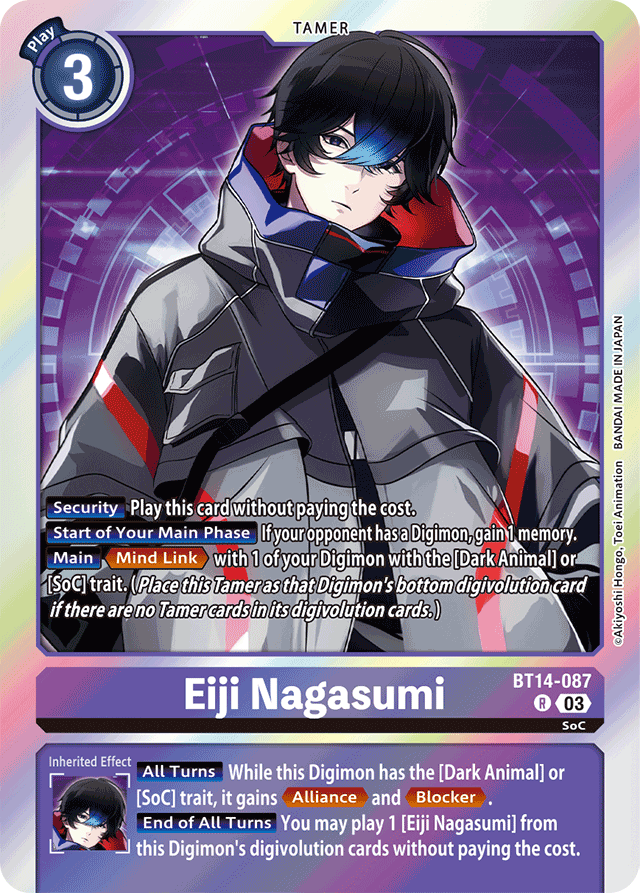 Eiji Nagasumi - Blast Ace - Rare - BT14-087 R