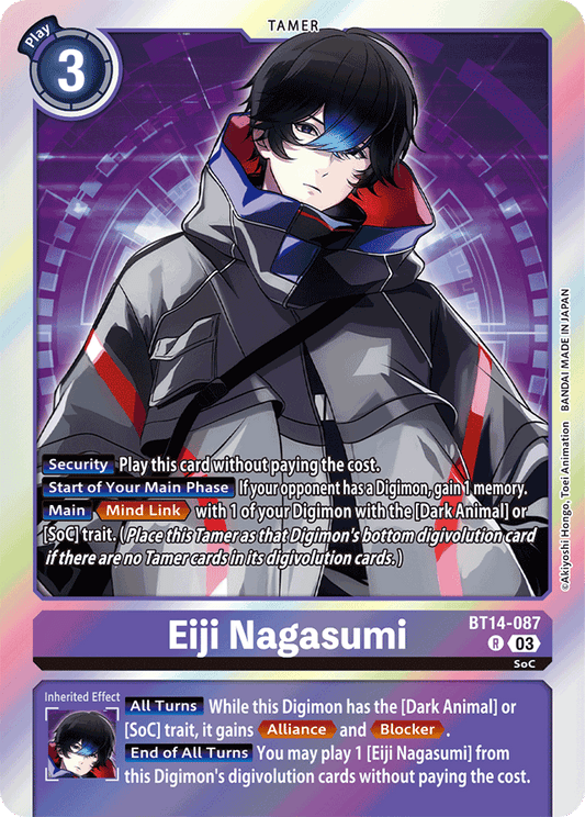 Eiji Nagasumi - Blast Ace - Rare - BT14-087 R