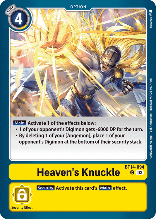 Heaven's Knuckle - Blast Ace - Common - BT14-094 C