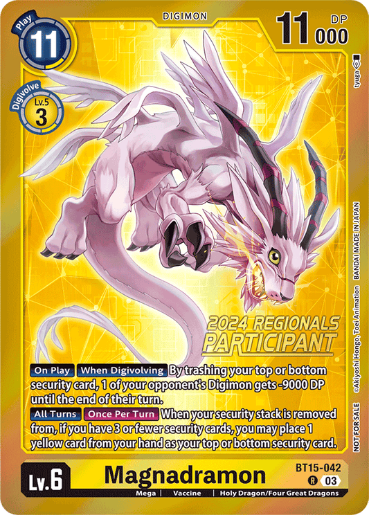 Magnadramon (2024 Regionals Participant) - Exceed Apocalypse - Promo - BT15-042 R