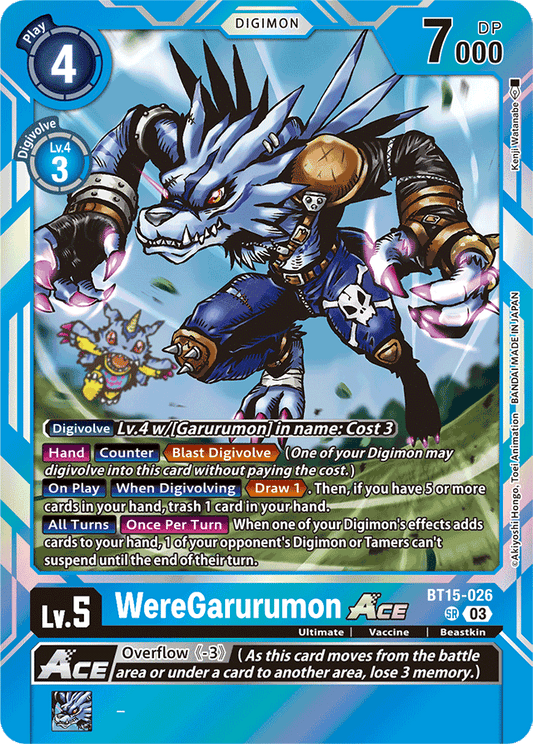 WereGarurumon Ace - Exceed Apocalypse - Super Rare - BT15-026 SR