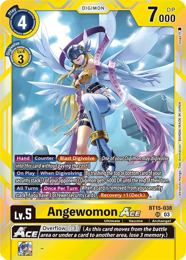 Angewomon ACE - Exceed Apocalypse - Super Rare - BT15-038 SR