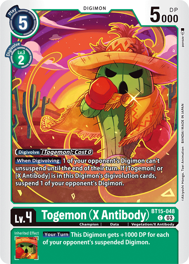 Togemon (X Antibody) - Exceed Apocalypse - Common - BT15-048 C